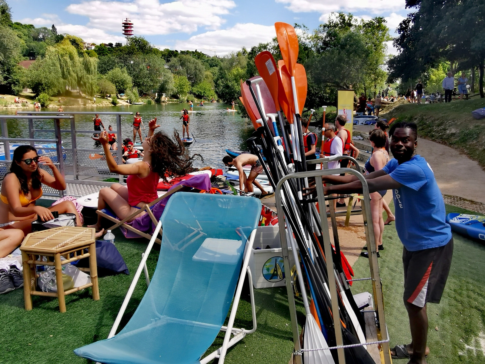 Animation estivale paddle sur la Marne à Saint-Maur-des-Fossés